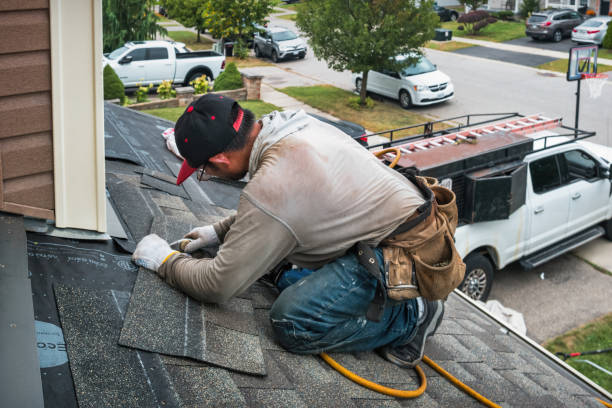 Professional Gutter Repair And Installation technician working in Glen Hope, PA